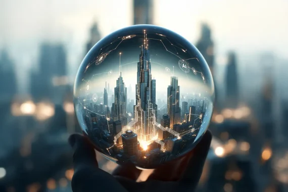 2026 vision—AI buildings self-healing. Dots Tech leads with connected machines. Forecast your smart tomorrow?